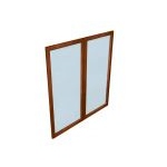 ART MOBLE: Двери средние стеклянные (пара)