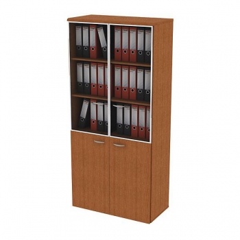 Шкаф для документов со стеклянными дверьми Матрица ФС 346