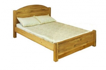 Кровать LIT MEX 140 PB спальное место 140 х 200 см с низким изножьем из массива сосны Pin magic