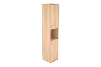 Шкаф высокий узкий правый (2 низкие двери ЛДСП) Style Л.СУ-1.5Пр