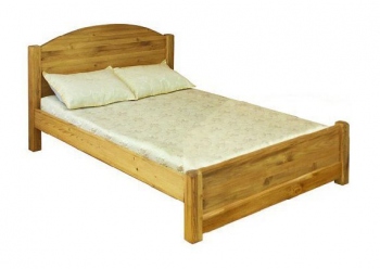 Кровать LMEX 200 РВ спальное место 200 х 200 см c низким изножьем из массива сосны Pin magic
