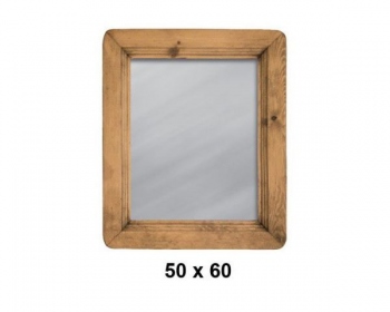 Зеркало MIRMEX 60 х 50 из массива сосны Pin magic